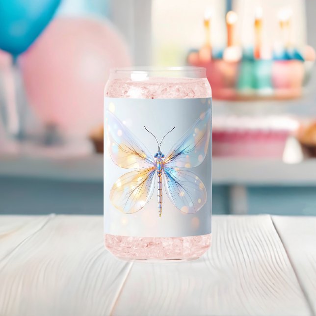 Ethereal Transparent Wing Design: Delicate Fantasy Can Glass (Insitu (Baby Shower))