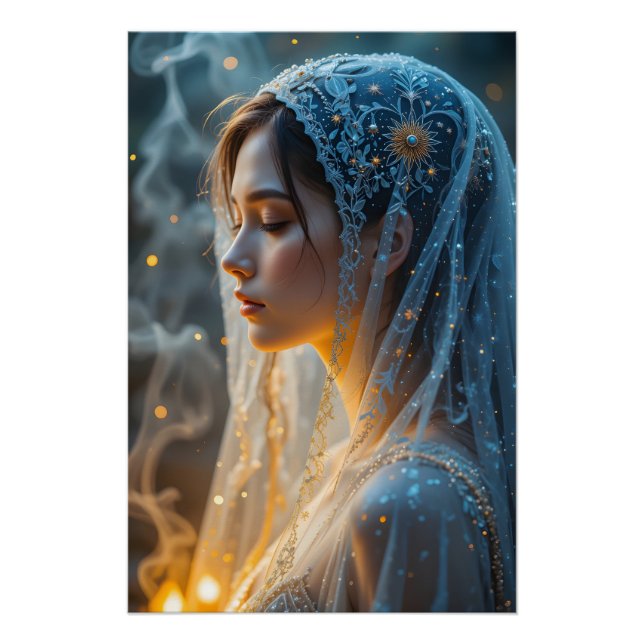 Ethereal Veil Glow Poster (Front)
