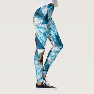 Ethereal Velocity: Geometric Cloud & Arrow Fusion Leggings