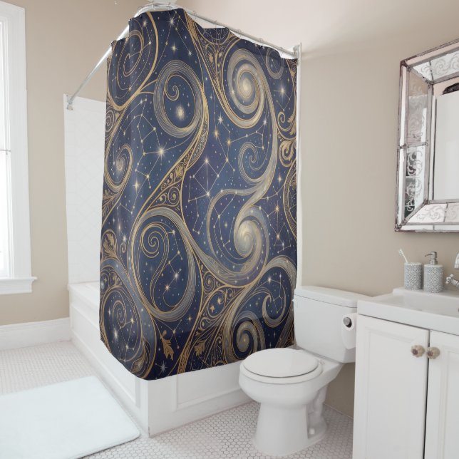 Ethereal Vision – Beyond Reality3 Shower Curtain (In Situ)