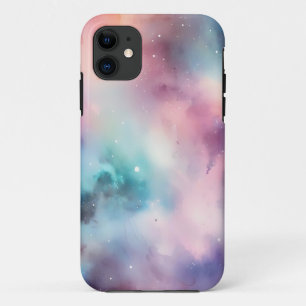 Ethereal Watercolor Galaxy Dreamy Cosmic iPhone 11 Case