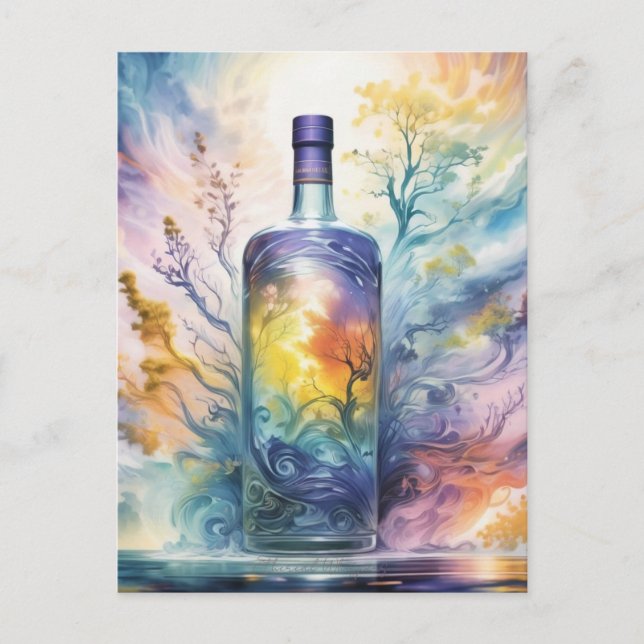 Ethereal Whispers - Magical Potion Bottle Postcard (Front)