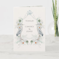 Ethereal White Flowers Blue Heron Nature Wedding