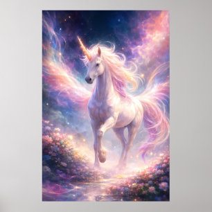 Ethereal Winged Unicorn of Light   ManJiangHong Fa Poster