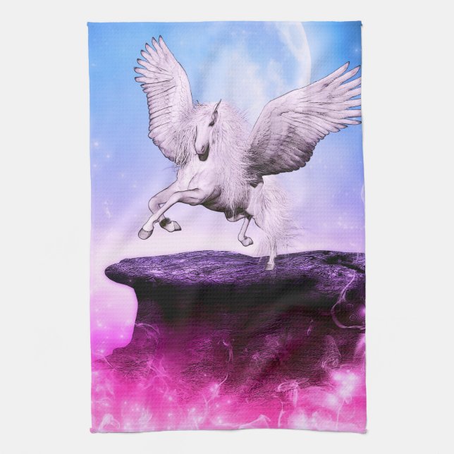 Ethereal wings dreamscape tea towel (Vertical)