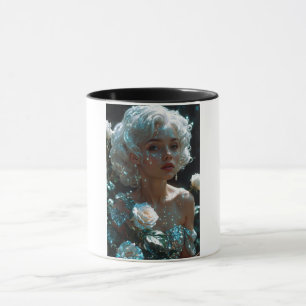 Ethereal Winter Fairy Mug - Glowing Ice Queen Fant