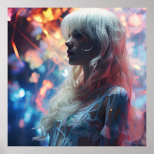 Ethereal Woman in Nature Poster