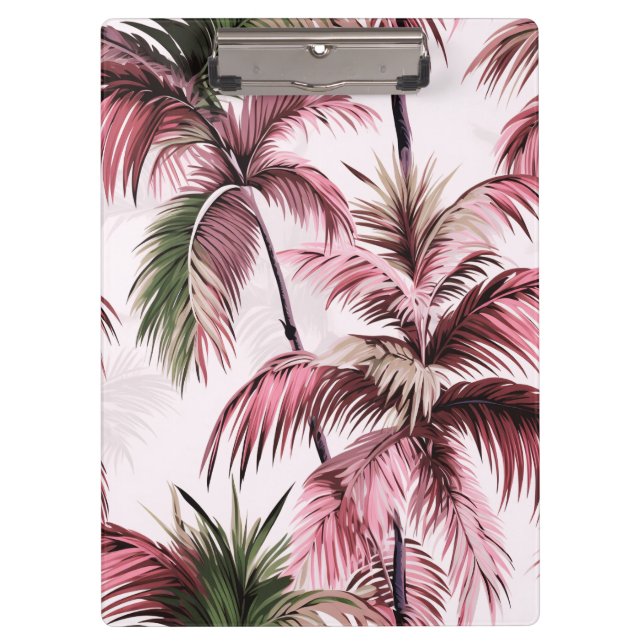 Ethereales rosé palm pattern clipboard (Front)