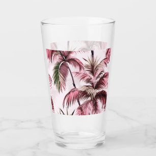 Ethereales Rosé-Palmenmuster Glass