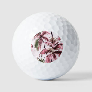 Ethereales Rosé-Palmenmuster Golf Balls