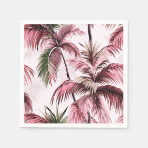 Ethereales Rosé-Palmenmuster Napkin