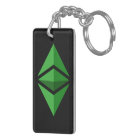 Ethereum Classic Logo Symbol Crypto Coin Keychain