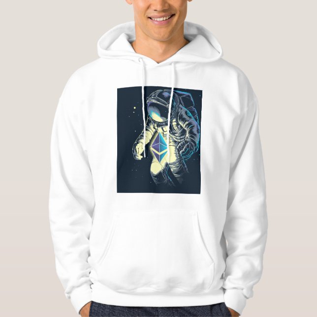 Ethereum Crypto Astronaut - ETH  To The Moon  Hoodie (Front)