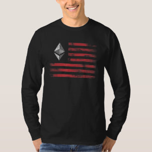 Ethereum Crypto Eth Cryptocurrency Flag Men And Wo T-Shirt