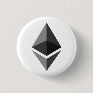 Ethereum (ETH) Cryptocurrency Blockchain 3 Cm Round Badge