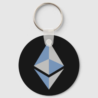 Ethereum ETH Grey & Blue Logo | Basic Keychain