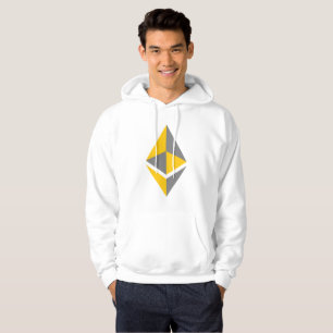 Ethereum ETH Grey & Gold Logo Hoodie