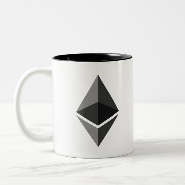 Ethereum for Eternity Two-Tone Coffee Mug (Left)