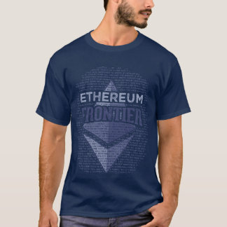 Ethereum Frontier Full Grunge original & navy blue T-Shirt