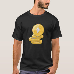 Ethereum Gold Vintage Distressed Blockchain Crypto T-Shirt