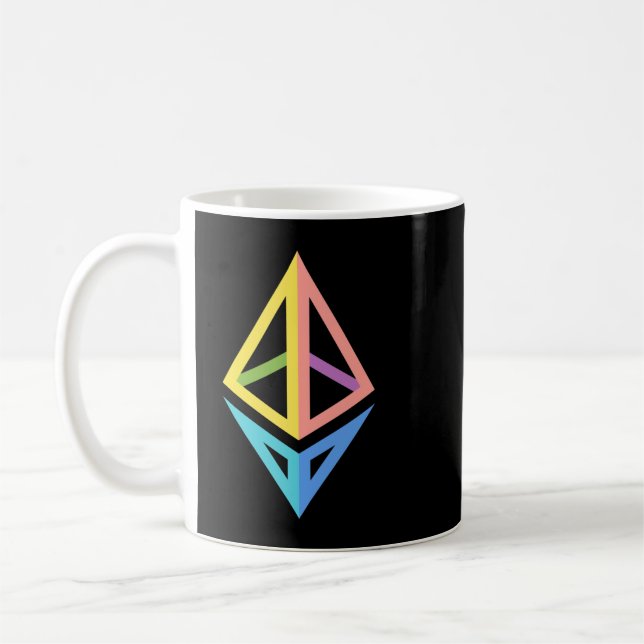 Ethereum logo diamond Essential T-Shirt Coffee Mug (Left)