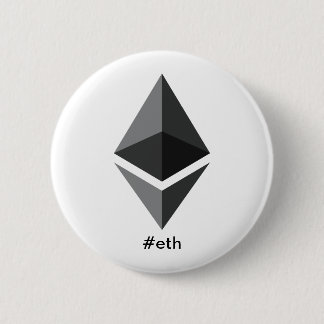 Ethereum Logo Hashtag Button
