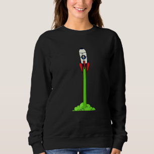 Ethereum Rocket Pump Green Candle Eth Cryptocurren Sweatshirt