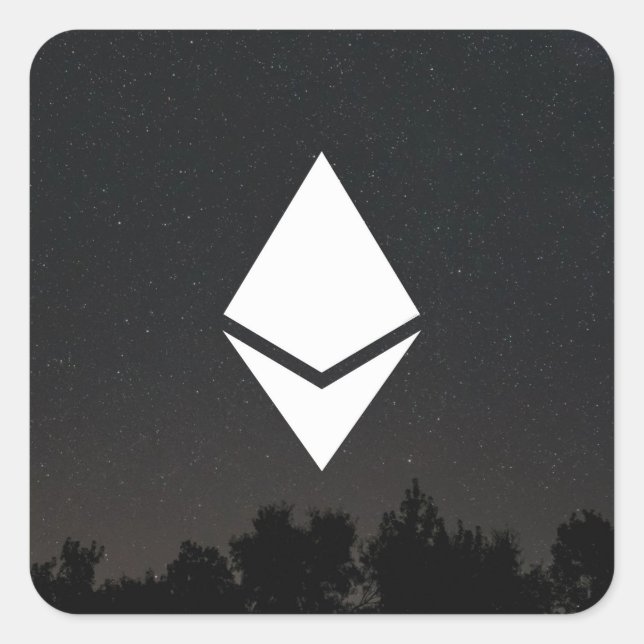 Ethereum Square Sticker (Front)
