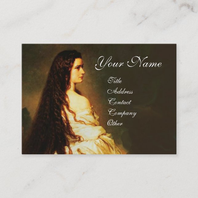 ETHERNAL BEAUTY Hair Salon Day Spa., Makeup Artist Business Card (Front)