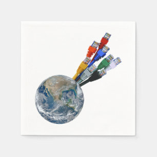 Ethernet Network Connected Earth Napkin
