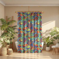 Ethic Colourful Paisley Seamless Pattern
