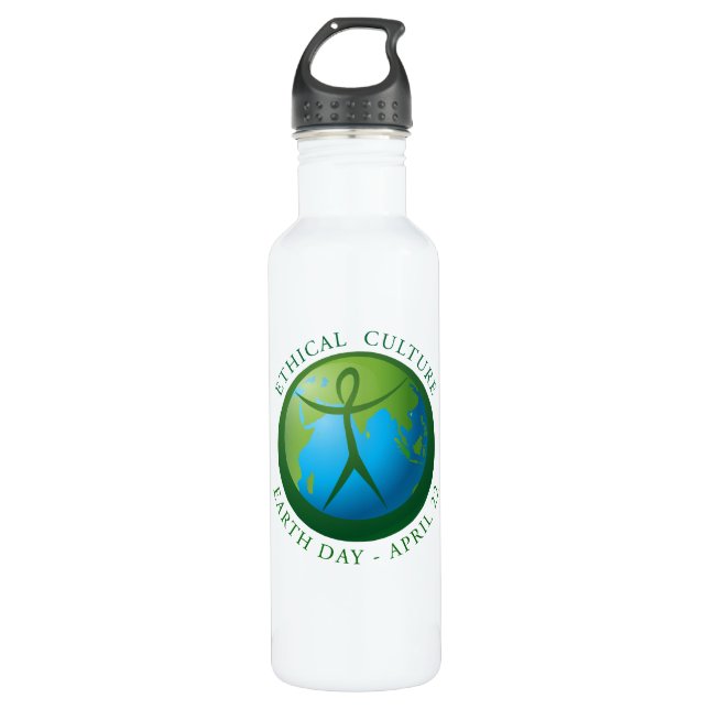 Ethical Culture Earth Day Water Bottle (Front)