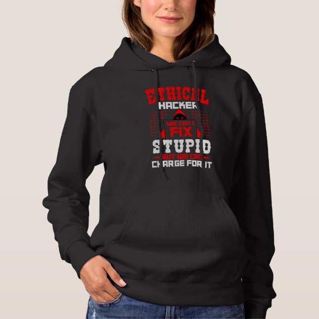 Ethical Hacker Cyber Hacking Awareness Security Pr Hoodie (Front)