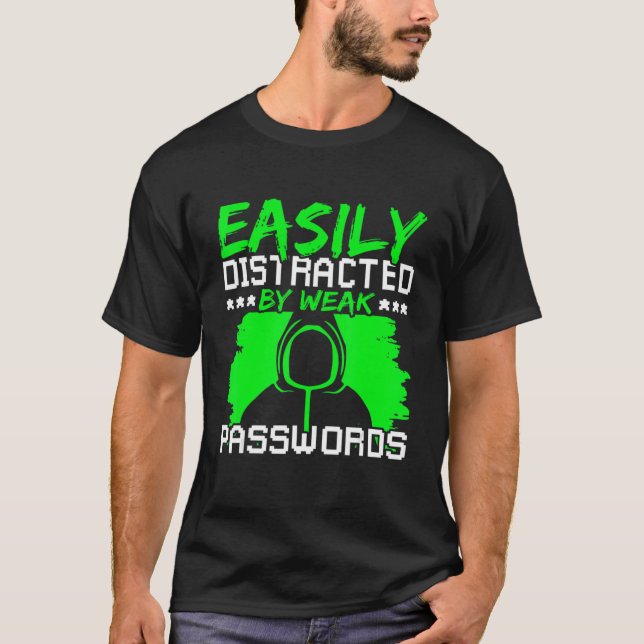 Ethical Hacking Cyber Security Expert & White Hat  T-Shirt (Front)
