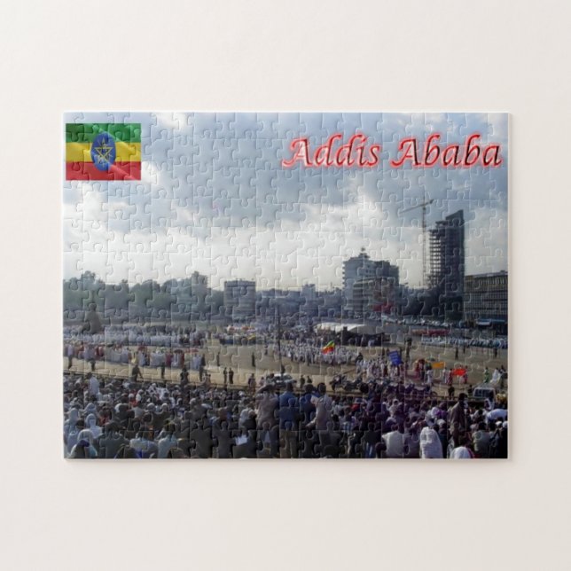 Ethiopia - Addis Ababa - Meskal square - Jigsaw Puzzle (Horizontal)