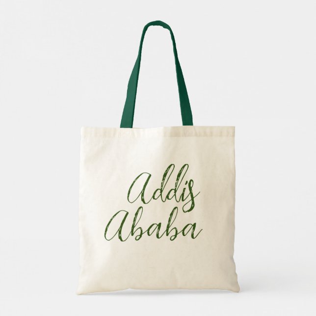 Ethiopia Addis Ababa Simple Design Tote Bag (Back)