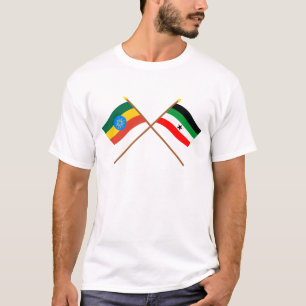 Ethiopia and Gambella Crossed Flags T-Shirt