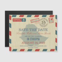 Ethiopia Antique Airmail Save the Date