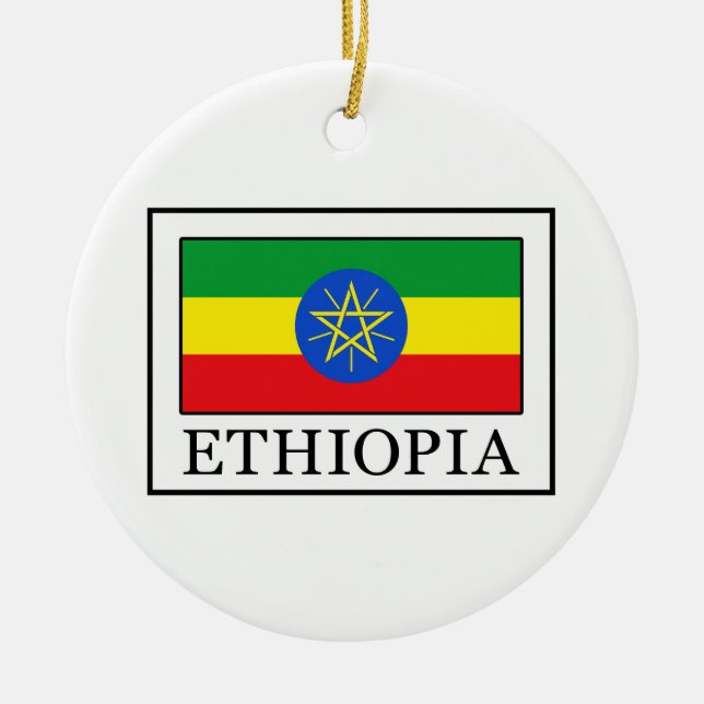 Ethiopia Ceramic Ornament (Front)