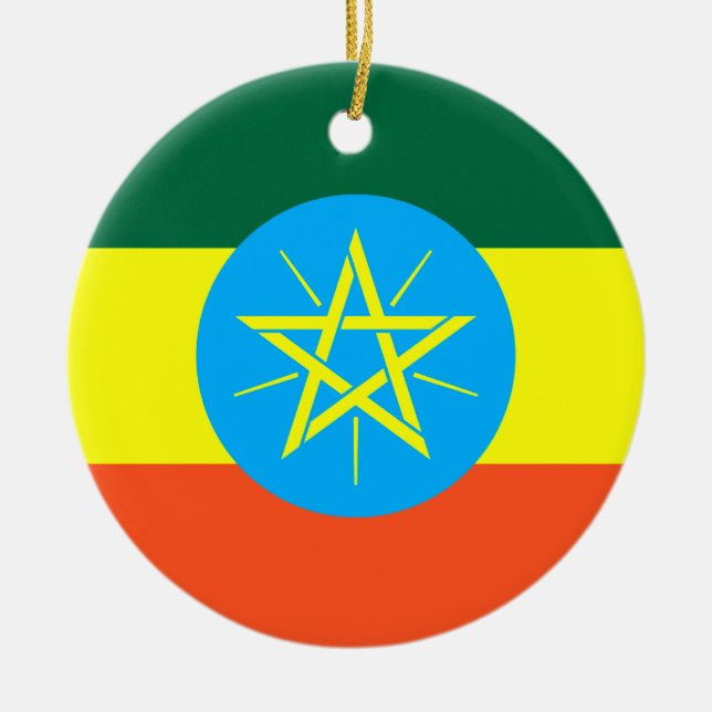 Ethiopia Ceramic Ornament (Front)