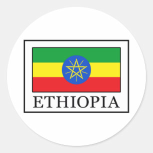 Ethiopia Classic Round Sticker