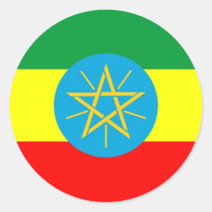 Ethiopia Classic Round Sticker