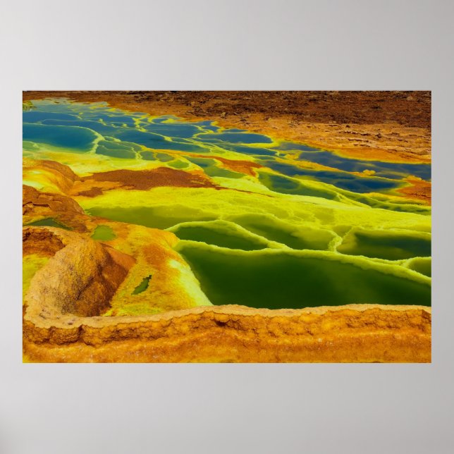 Ethiopia Erta Ale Active Volcano Afar Region Poster (Front)