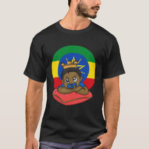 Ethiopia Ethiopian Africa Flag Proud Melanin Princ T-Shirt