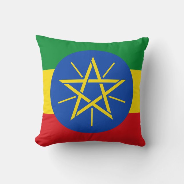 Ethiopia (Ethiopian) Flag Cushion (Front)