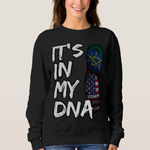 Ethiopia Ethiopians Africa Flag Proud DNA American Sweatshirt
