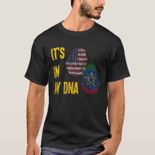 Ethiopia Ethiopians Africa Flag Proud DNA American T-Shirt
