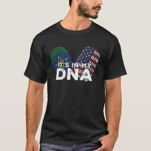 Ethiopia Ethiopians Africa Flag Proud DNA American T-Shirt