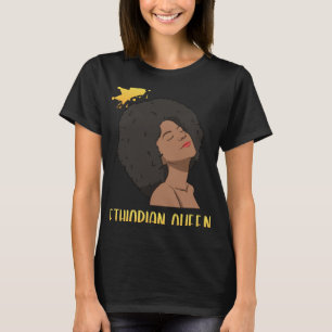 Ethiopia Ethiopians Woman Flag Proud Love Princess T-Shirt