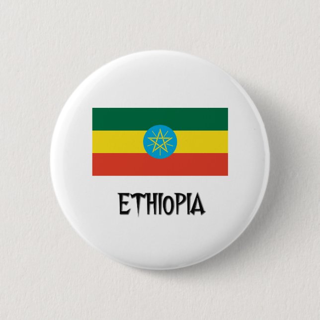 Ethiopia Flag 6 Cm Round Badge (Front)